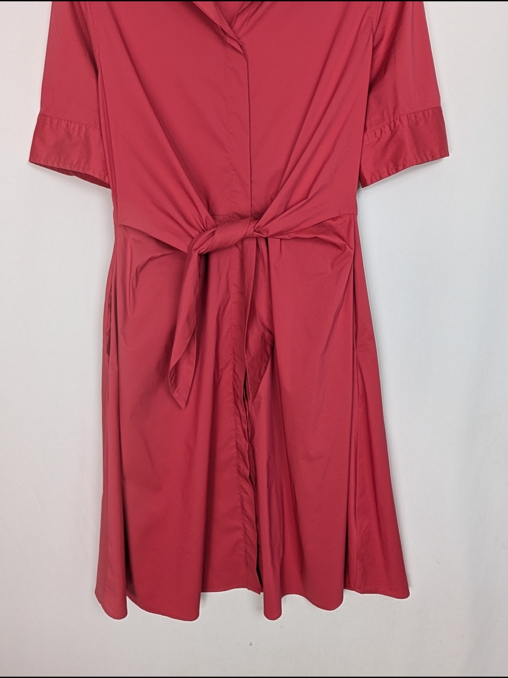 Ralph Lauren Button-Front Shirt Dress in Coral Pink - Picture 5 of 9